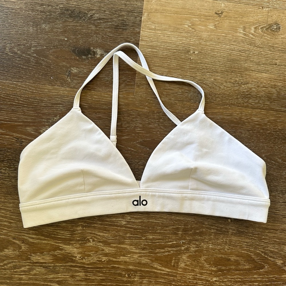 ALO Yoga Cream Triangle Bralette